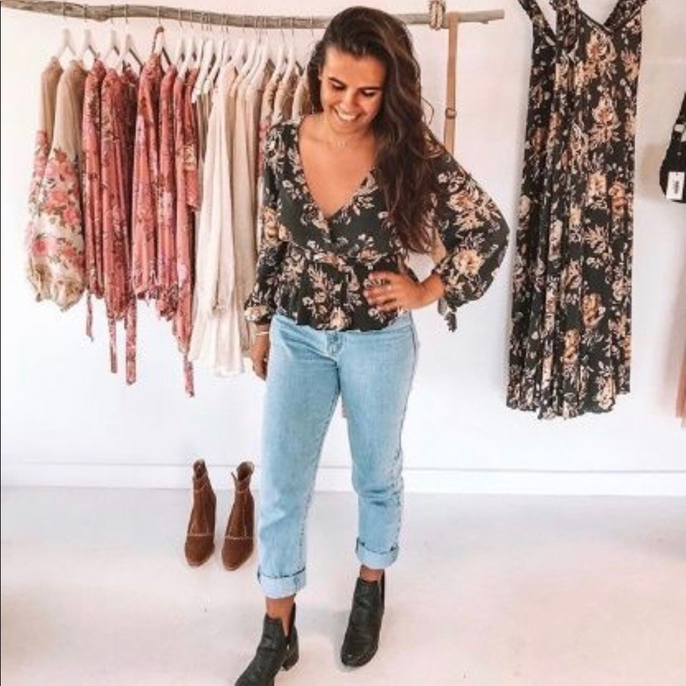 *sold* Spell and the Gypsy Rosa Wrap Top in Coal